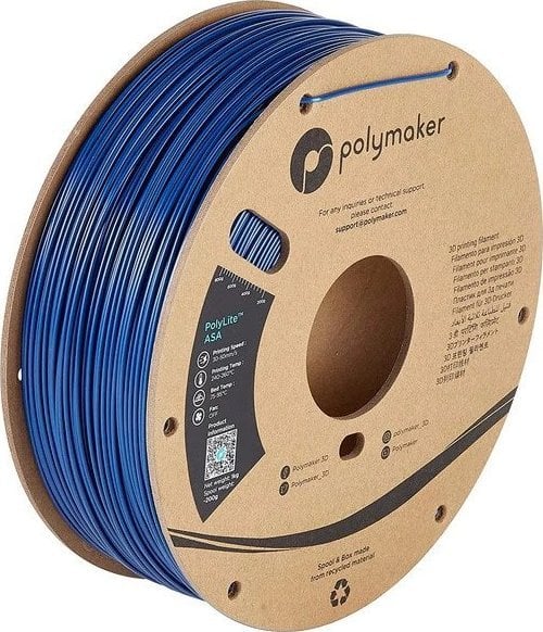Poly Filament Polymaker PolyLite ASA 1,75mm 1kg - Blue}