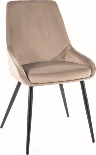 Signal Krzesło COBE VELVET ciemny beż SIGNAL