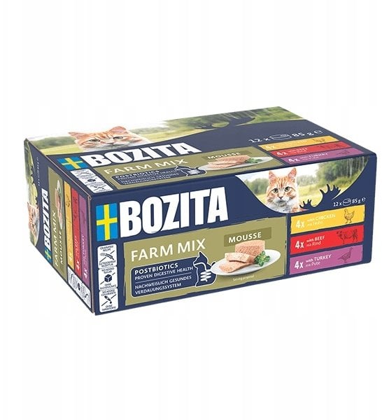 Bozita Mousse Mixed Farm 12x85g