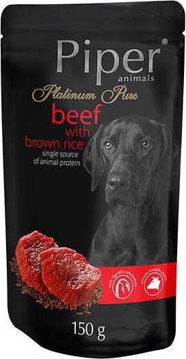 Mokra karma dla psa Piper Platinum Pure wołowina z ryżem brązowym 150 g