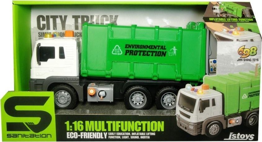 Śmieciarka ze światłem i dźwiękiem