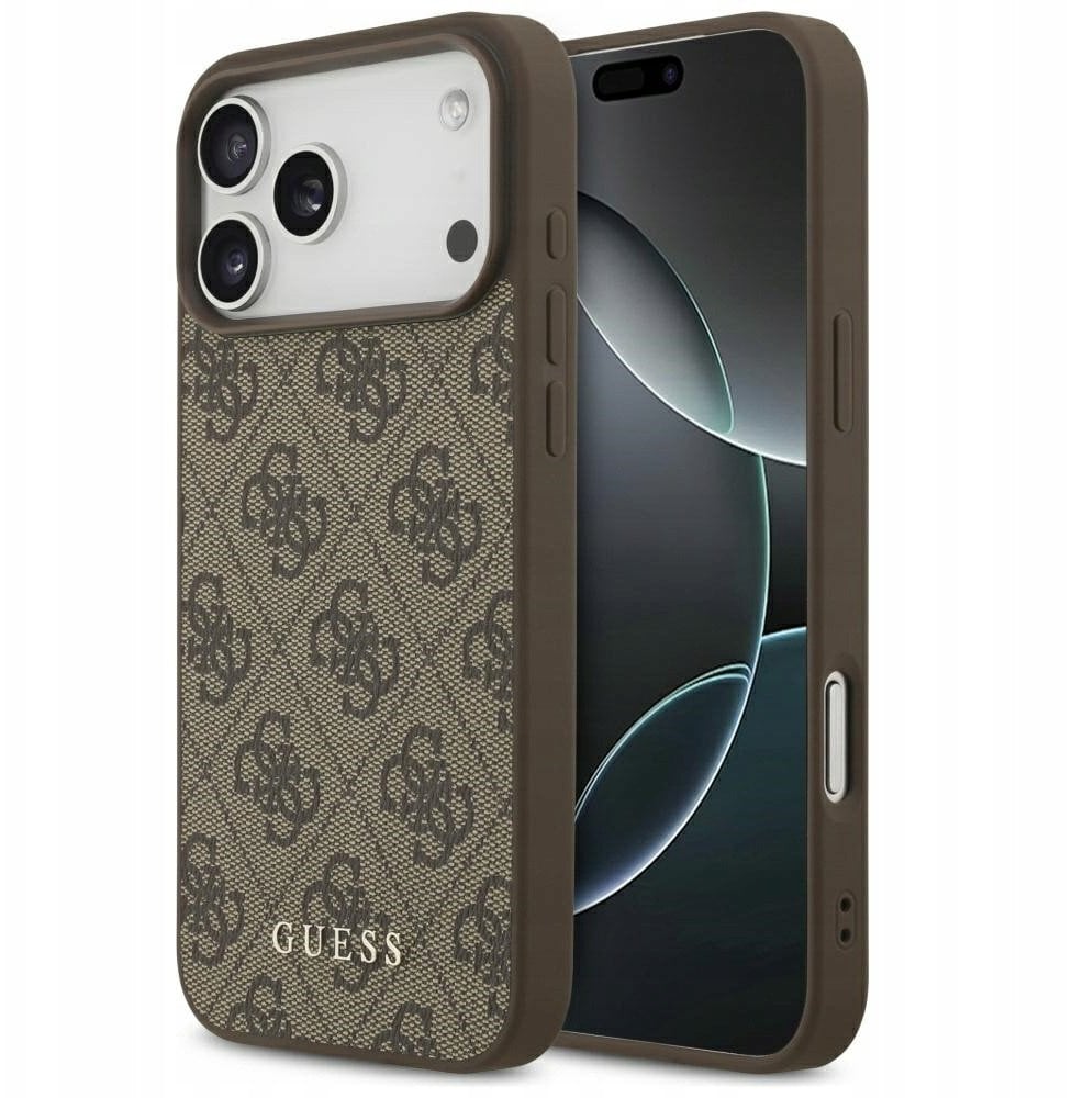 Etui Guess 4G Classic do iPhone 17 Pro Max brązowy