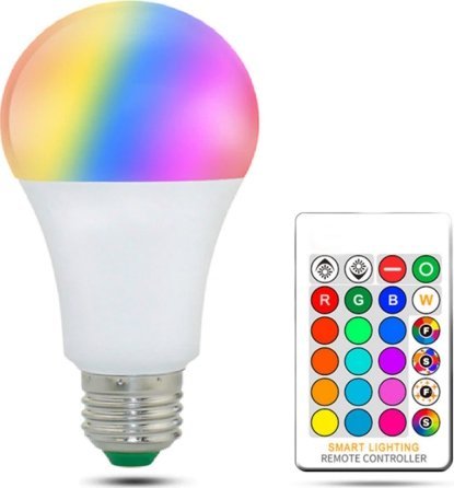 ŻARÓWKA RGB DISCO MINI KULA DYSKOTEKOWA + PILOT