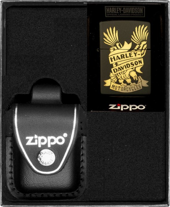 Zestaw ZIPPO Zapalniczka HARLEY DAVIDSON EAGLE Prezentowy No3