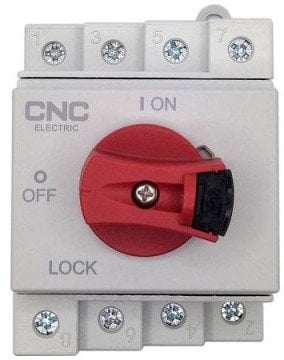 CNC CNC DC jungiklis 4P, 32A, 1000VDC, Din