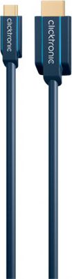 Kabel USB Clicktronic USB-C - HDMI 2 m Granatowy (JAB-6440379)