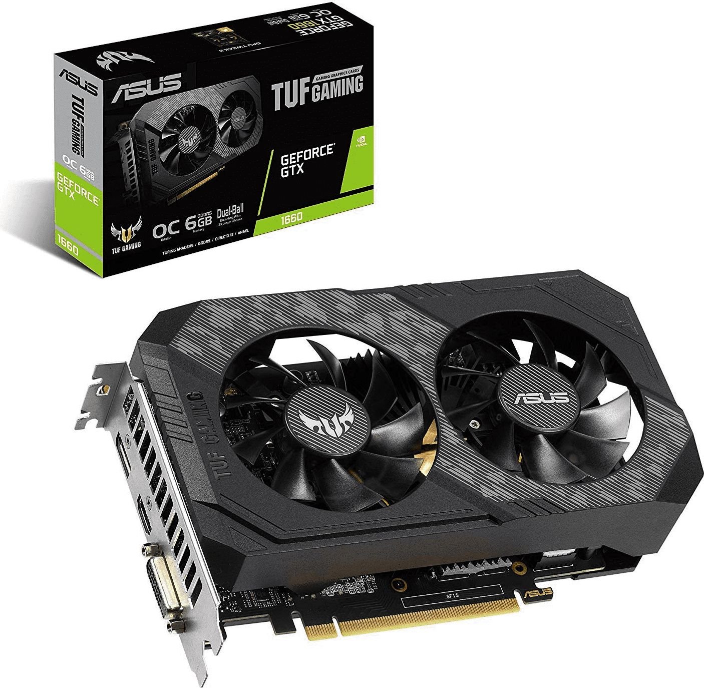 Karta graficzna Asus TUF GeForce GTX 1660 Gaming OC 6GB GDDR5 (TUF-GTX1660-O6G-GAMING)