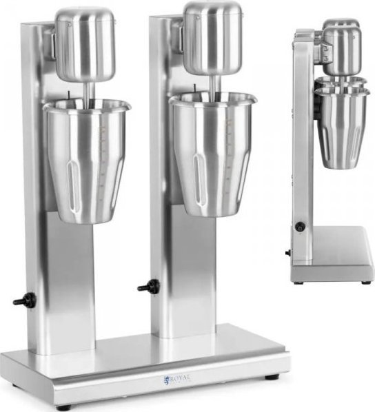 Royal Catering Koktajler shaker mikser barowy podwójny 2 x 1 l 15000 obr./min