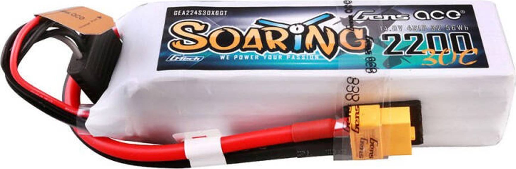 Gens Ace Akumulator Gens ace G-Tech Soaring 2200mAh 14.8V 30C 4S1P Lipo z konektorem XT60