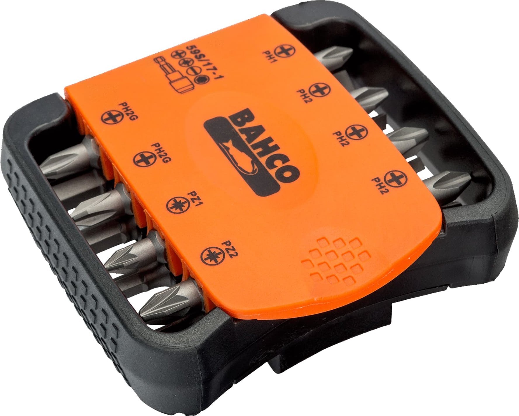 Bahco Zestaw bitów wkrętaka PH,PZ,HEX,SL i uchwyt magnetyczny - 17 szt. BAHCO