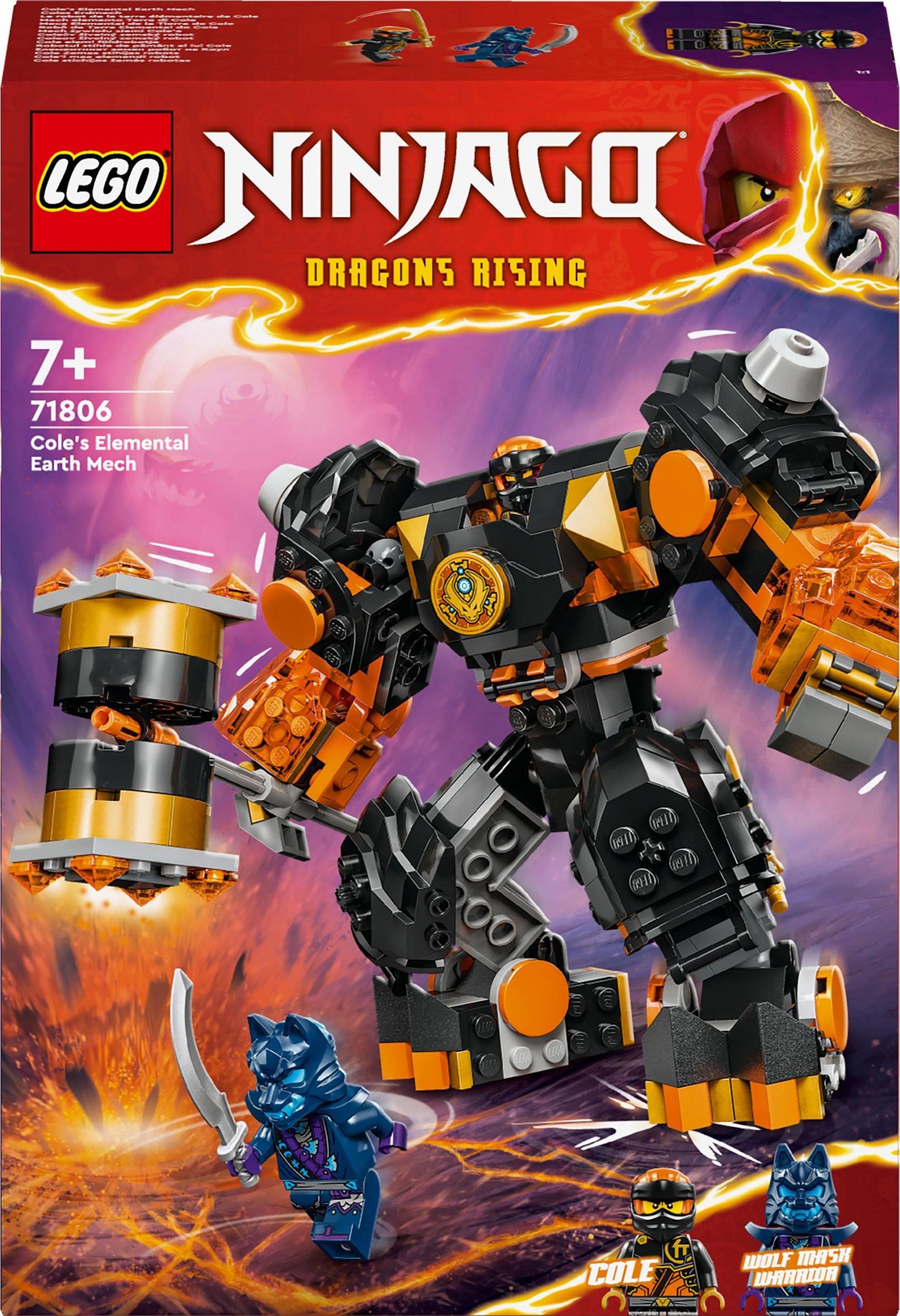 LEGO NInjago Mech żywiołu ziemi Cole’a (71806)