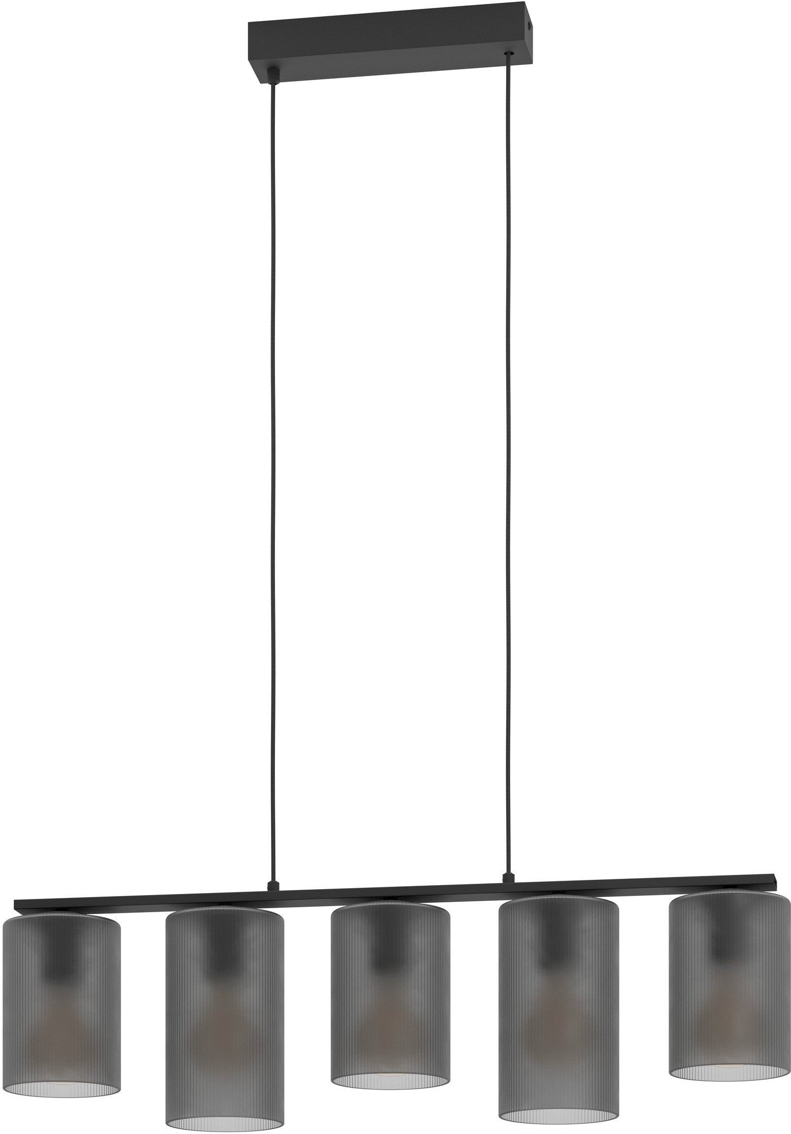 Pendant lamp EGLO COLOMERA, 5 x 40 W, E27, black/grey, 12 x 80 x 110 cm