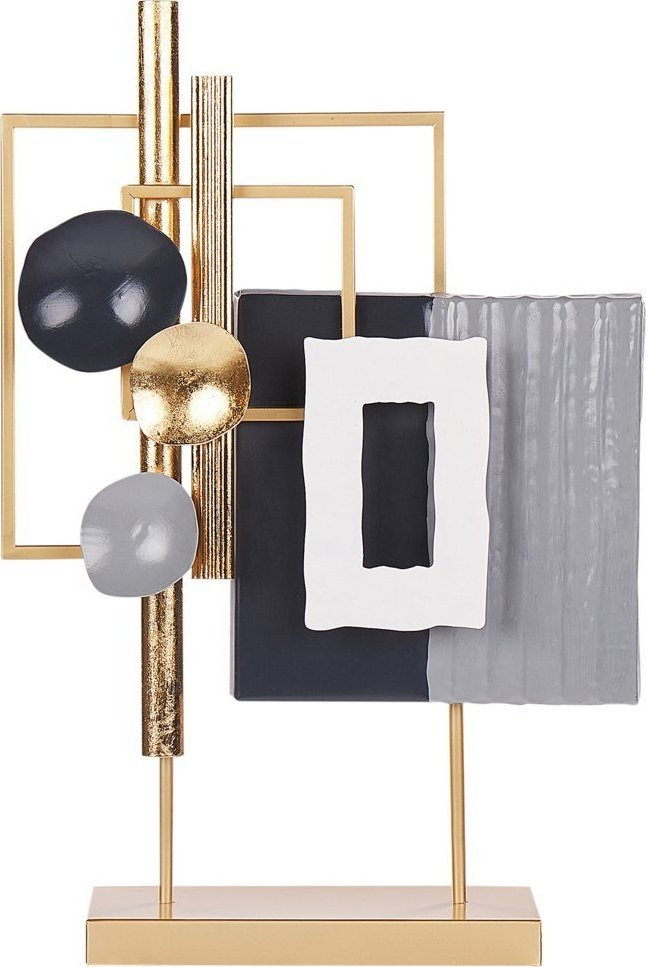 Beliani Dekoracyjna rzeźba metalowa złota SULFUR