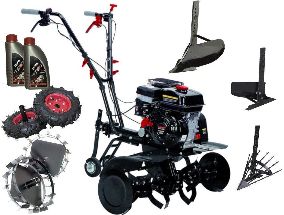 Glebogryzarka TIP80-196-M NAC Spalinowa + 8-elementowy zestaw akcesoriów