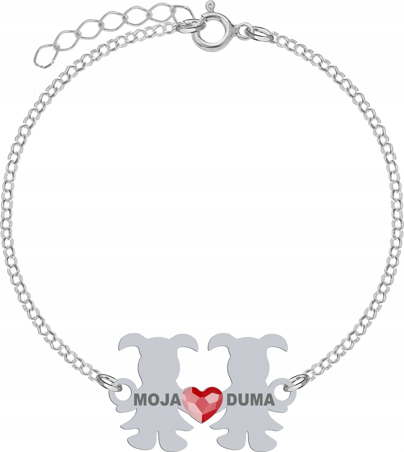 Radziszewska Jewellery Bransoletka Srebrna z Dziećmi Córki DEDYKACJA GRAT