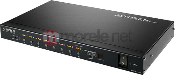 Listwa zasilająca Aten przeciwprzepięciowa 8 gniazd czarna (PN-0108)