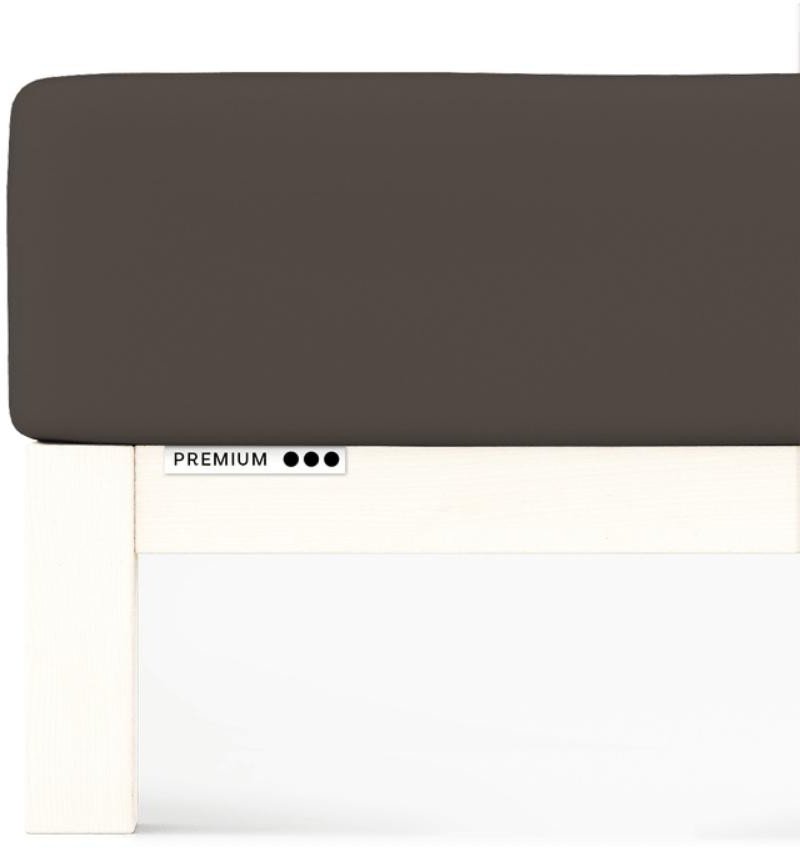 Prześcieradło Schlafgut Premium 140x200-160x220 Sand Deep 790 - L bawełna, antyalergiczny