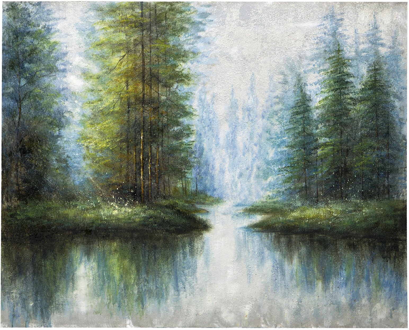 Obraz na płótnie 100x120 cm Las na wodzie