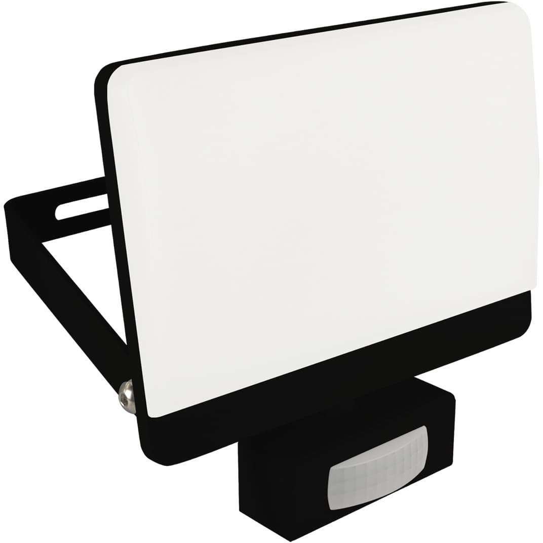 Regulowany halopak BRYZA 4248 Ideus LED 50W 4100K IP65 z czujnikiem ruchu czarny