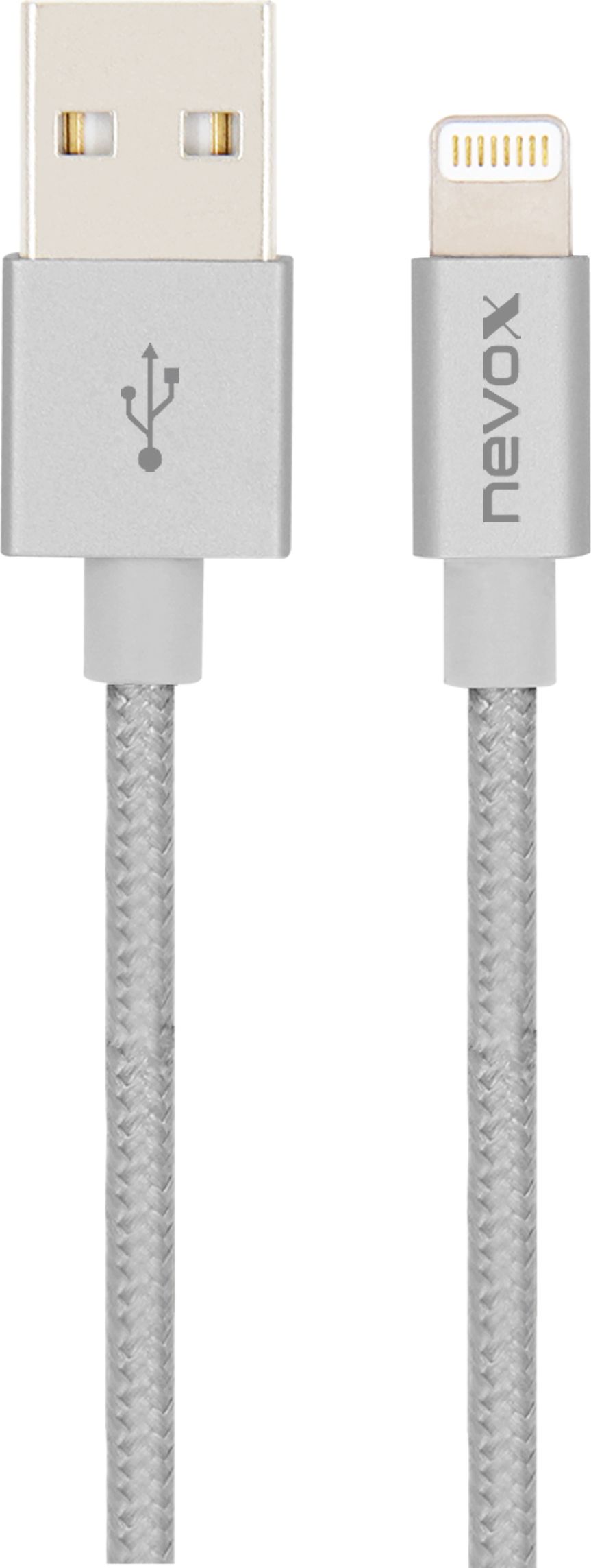 Kabel USB Nevox USB-A - Lightning 1 m Szary (1528)