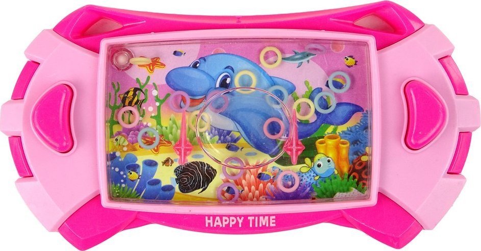 LeanToys Gra Wodna Zręcznościowa Delfin Konsola Różowa