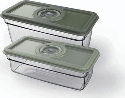 Vacuum container set for Electrolux EVFK1, EVFK1+ and EVSK1 vacuum sealers, 2 pcs.