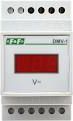 F&F Woltomierz 1-fazowy cyfrowy modułowy 100-300V AC dokładność 1% (DMV-1)