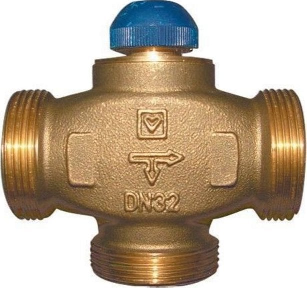 HERZ-Zawór mieszający mosiężny 3-drogowy CALIS-TS-RD DN32 GZ 1 1/2,Kvs 6.44