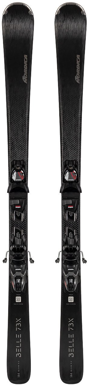 Narty damskie NORDICA BELLE 73 + wiązania MARKER FDT10 z GRIP WALK 2025 150 cm