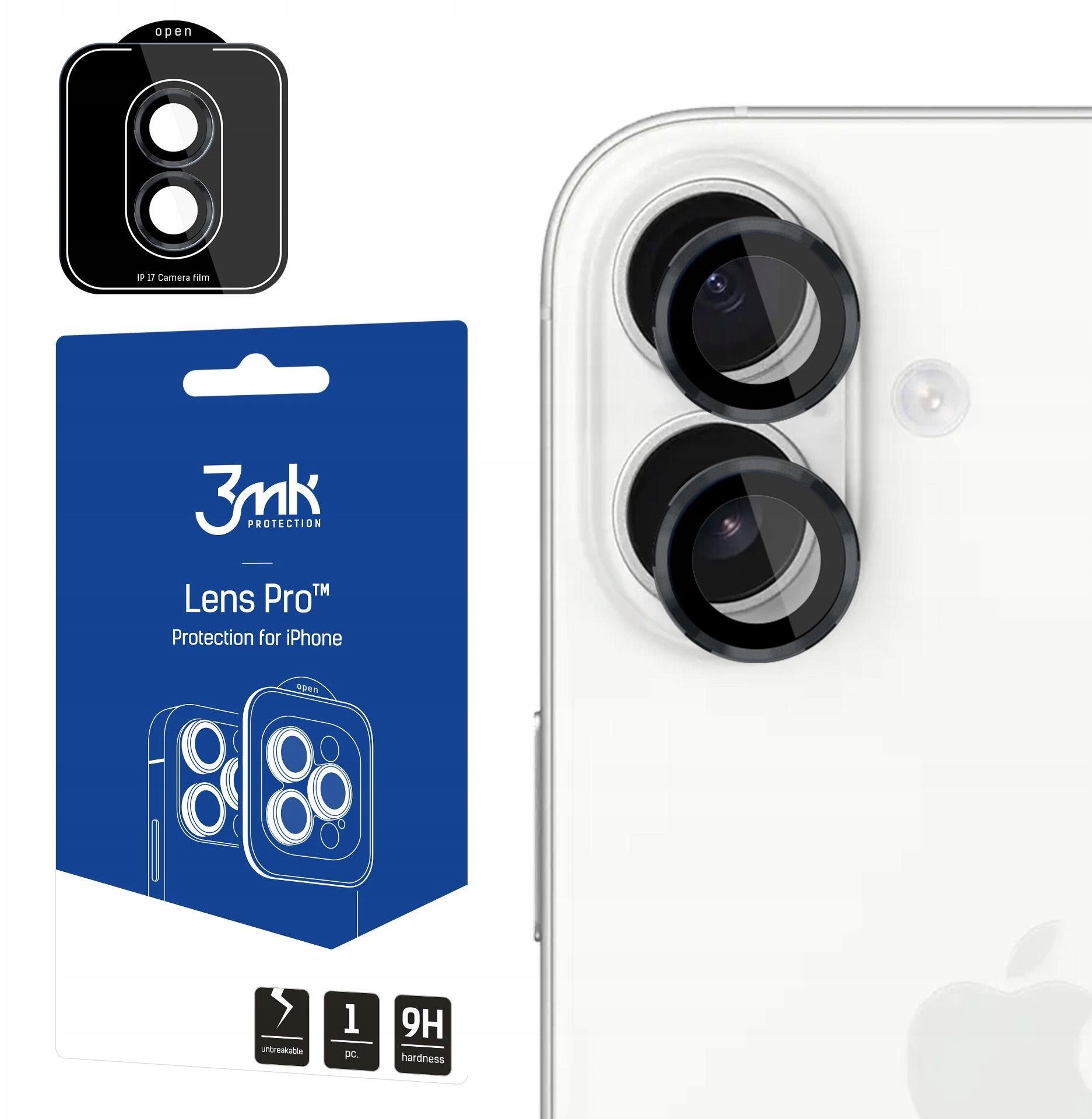 3mk Lens Protection Pro Black pro Apple iPhone 17