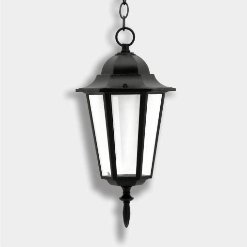 Polux Lampa wisząca Liguria 98cm 1x60W E27 IP43 czarna (ALU1047H)