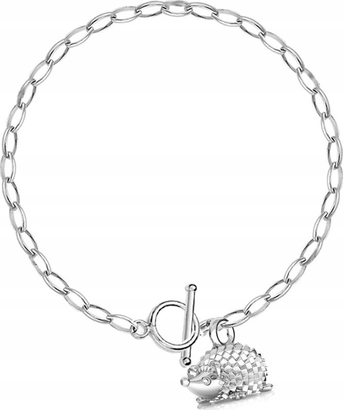 Radziszewska Jewellery Bransoletka Srebrna TOGGLE z Zawieszką 925 PREZENT Grawer Życzenia Gratis