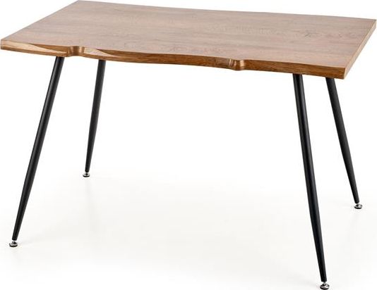 Halmar Stół LARSON 120x80 dąb naturalny na metalowych nogach HALMAR