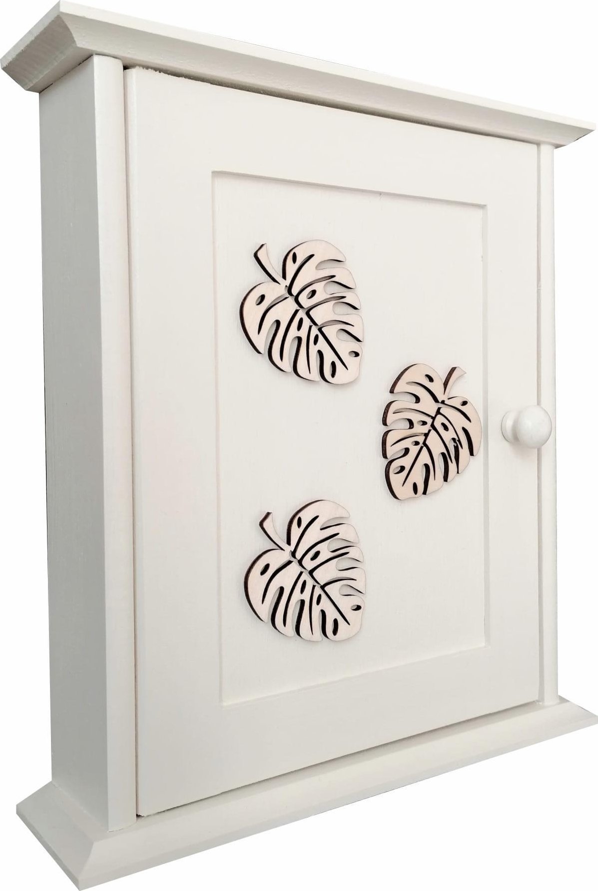 Prowansalska Manufaktura Szafka na klucze Ażurowe Liście-57