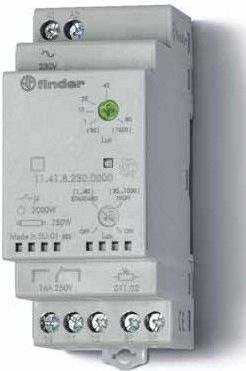 Finder Wyłącznik zmierzchowy 1P 16A 230V AC 35mm IP20 czujnik zewnętrzny IP54 1-80lx (11.41.8.230.0000)
