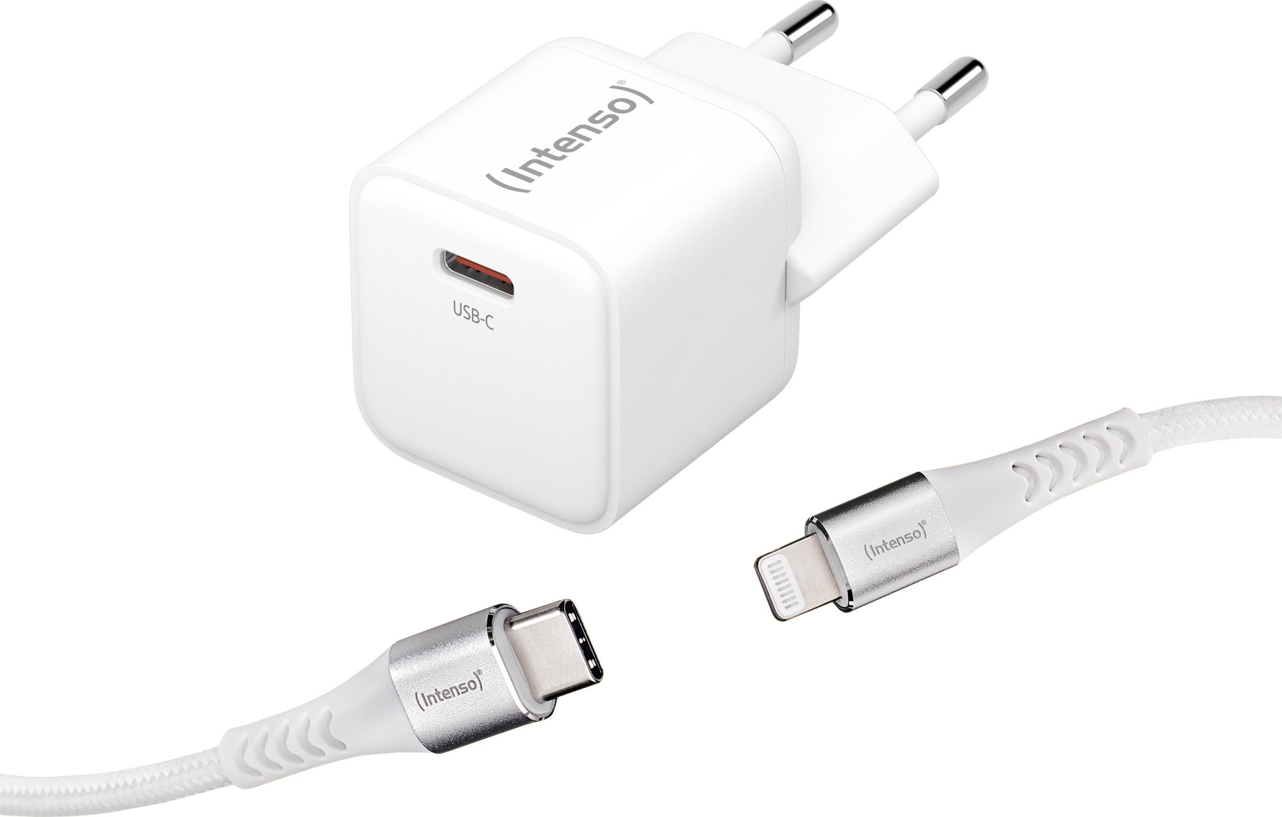 Zasilacz Intenso Intenso Power Adapter 30W, USB-C mit Lightning-Kabel