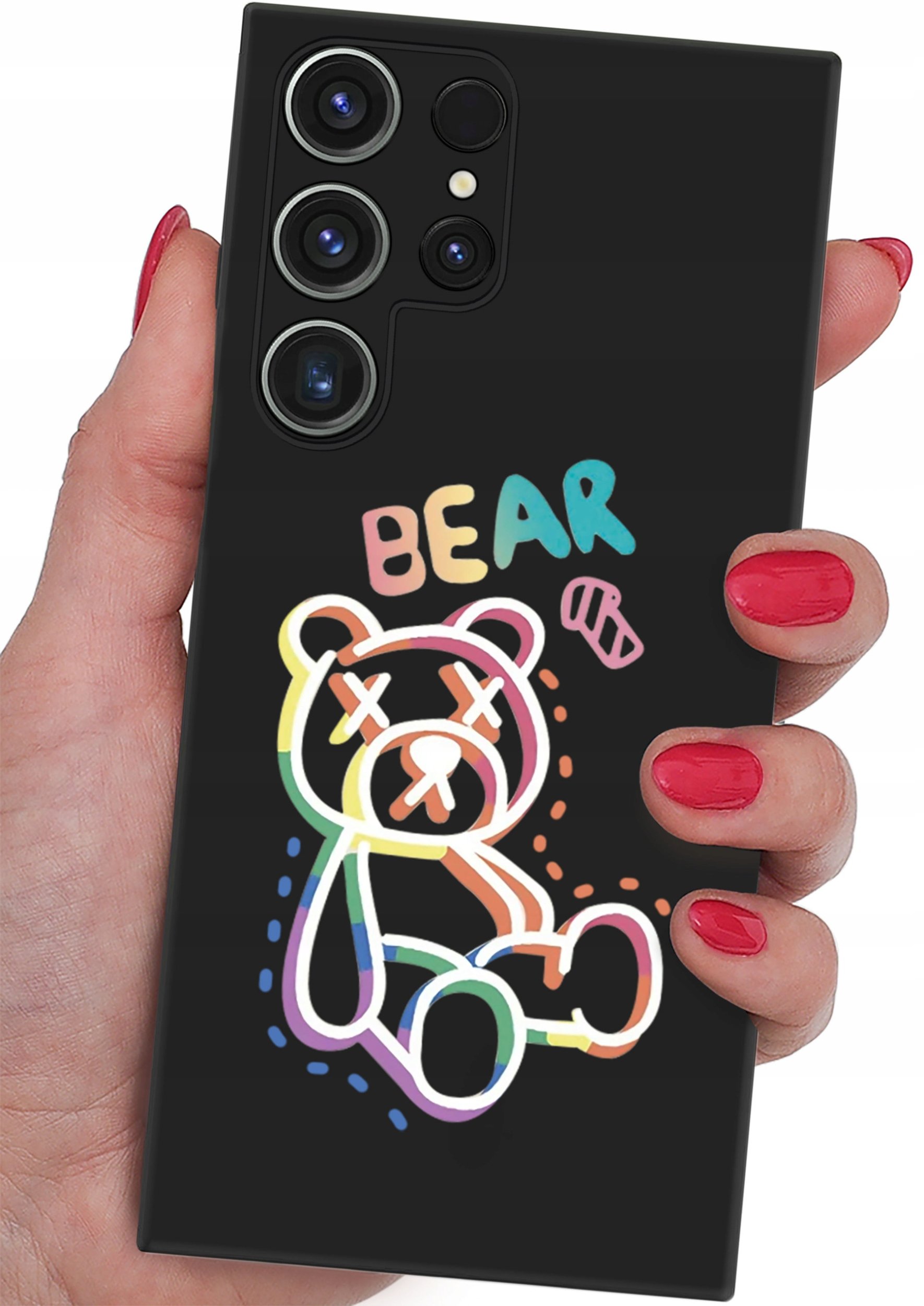 ETUI do Samsung Galaxy S24 Ultra CASE WZORY SOFT MATT PLECKI + SZKŁO 9H