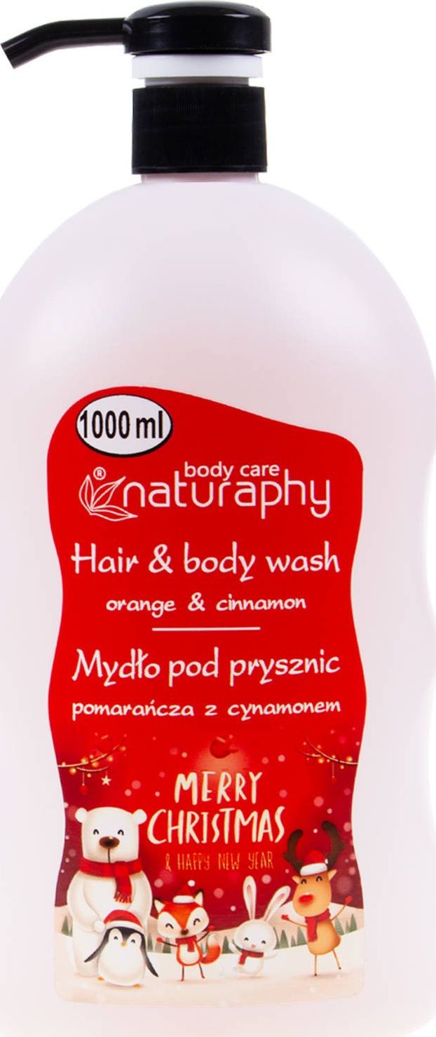 BluxCosmetics Świąteczne mydło pod prysznic pomarańcza z cynamonem 1L