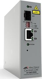Konwerter światłowodowy Allied Telesis Allied Telesis TAA 10/100/1000T TO 100X/1000X/SFP IND TEMP GB MEDIA CONVERTER