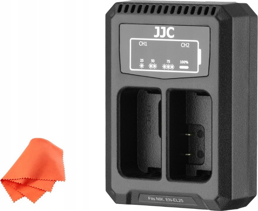 Ładowarka do aparatu JJC Ładowarka dwukanałowa JJC DCH-ENEL25 do akumulatorów EN-EL25