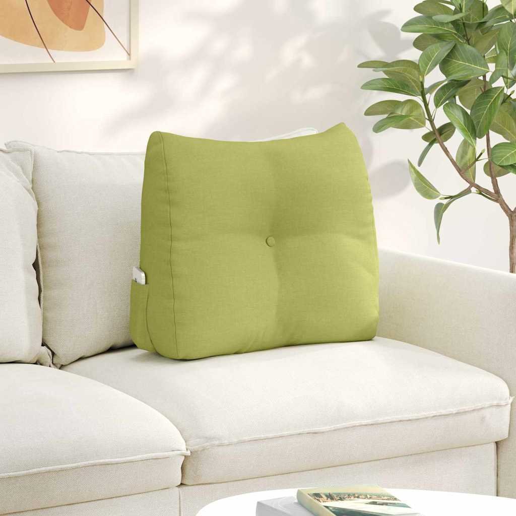 vidaXL Poduszka na plecy Jasnozielony 60 x 24 x 50 cm tkanina