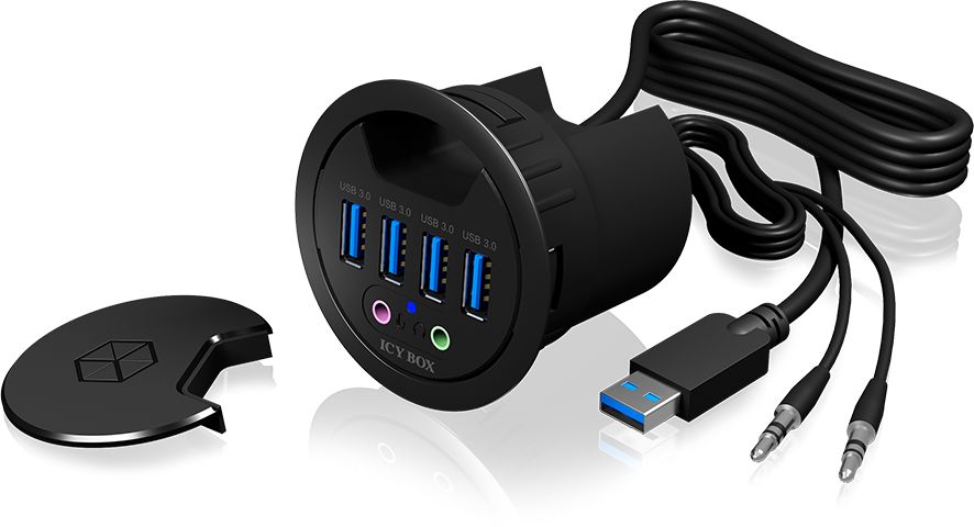 HUB USB Icy Box 4x USB-A 3.0 (IB-HUB1403A)