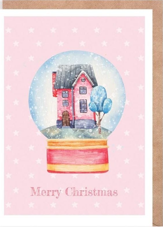 Cardie Kartka Boże Narodzenie Kula, eko koperta K134