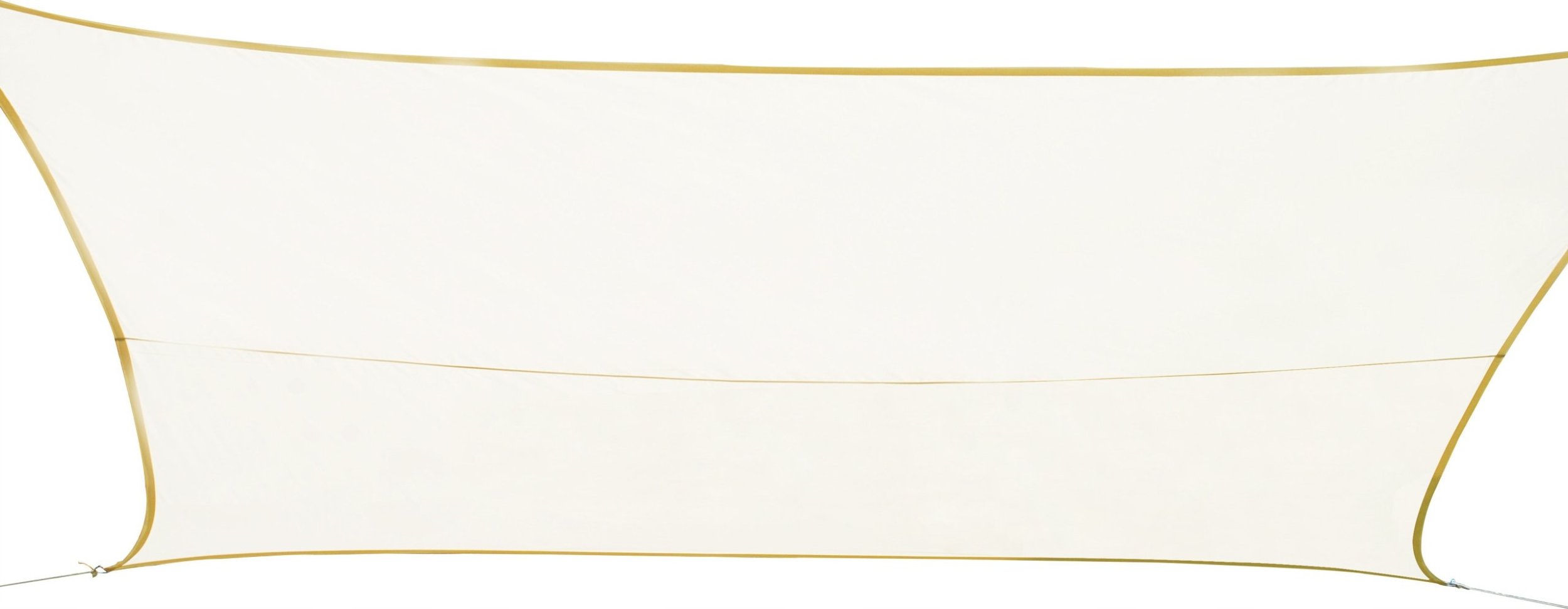 DLGTP Żagiel przeciwsłoneczny, prostokątny, tarasowy, 4 x 3 m, kolor biały