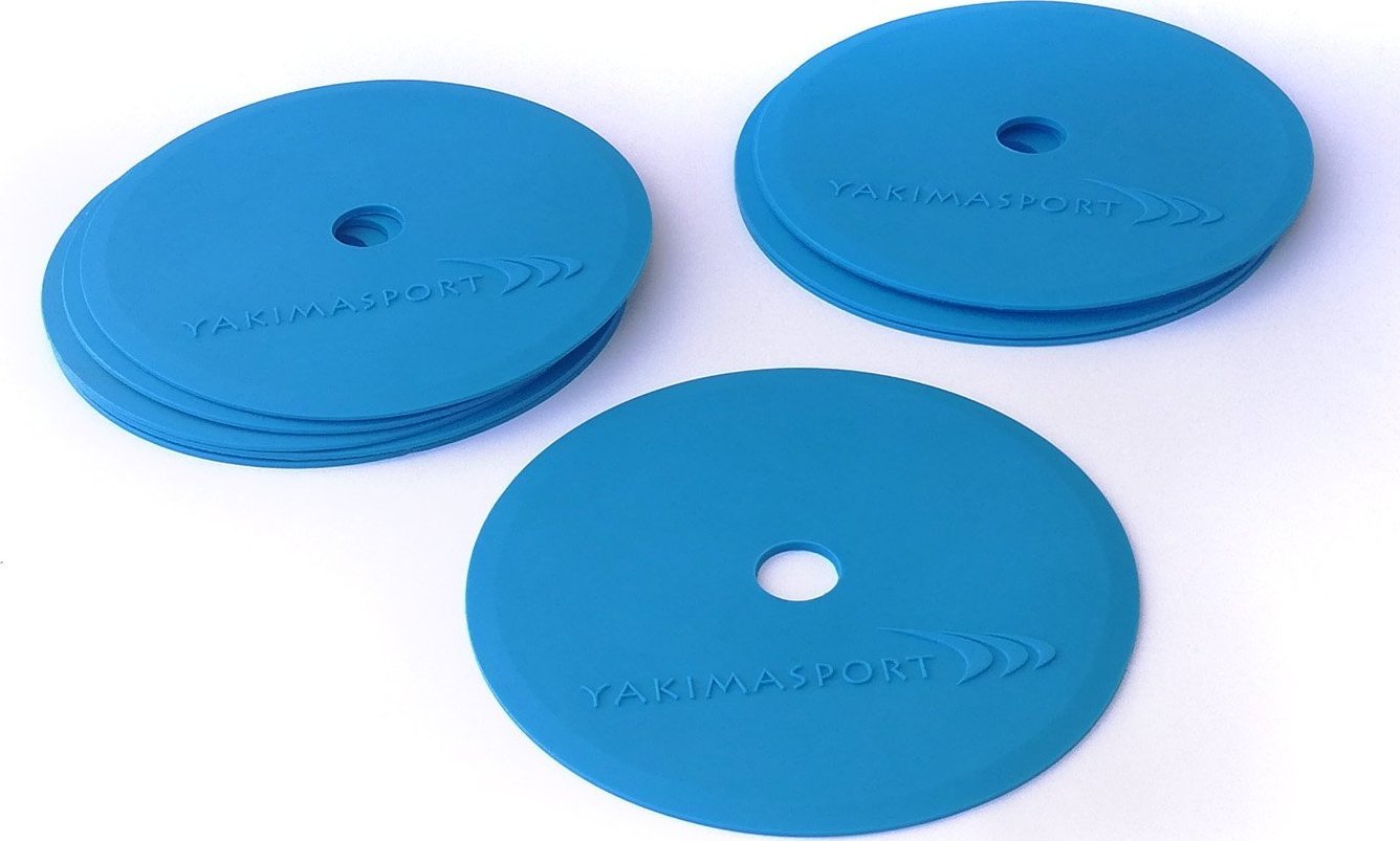 YakimaSport Znaczniki pola płaskie (maty znakujące) - zestaw 10 szt. niebieskie