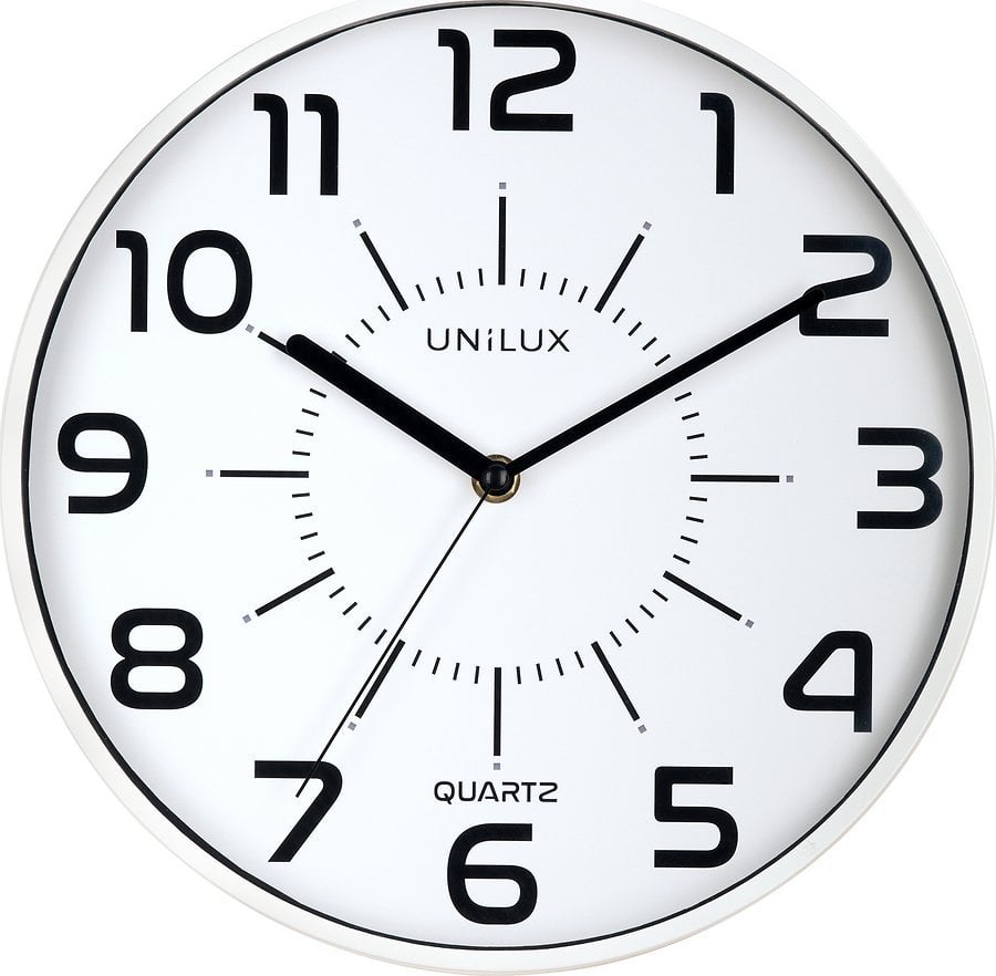 Unilux Zegar Unilux Pop 28.5cm biały -