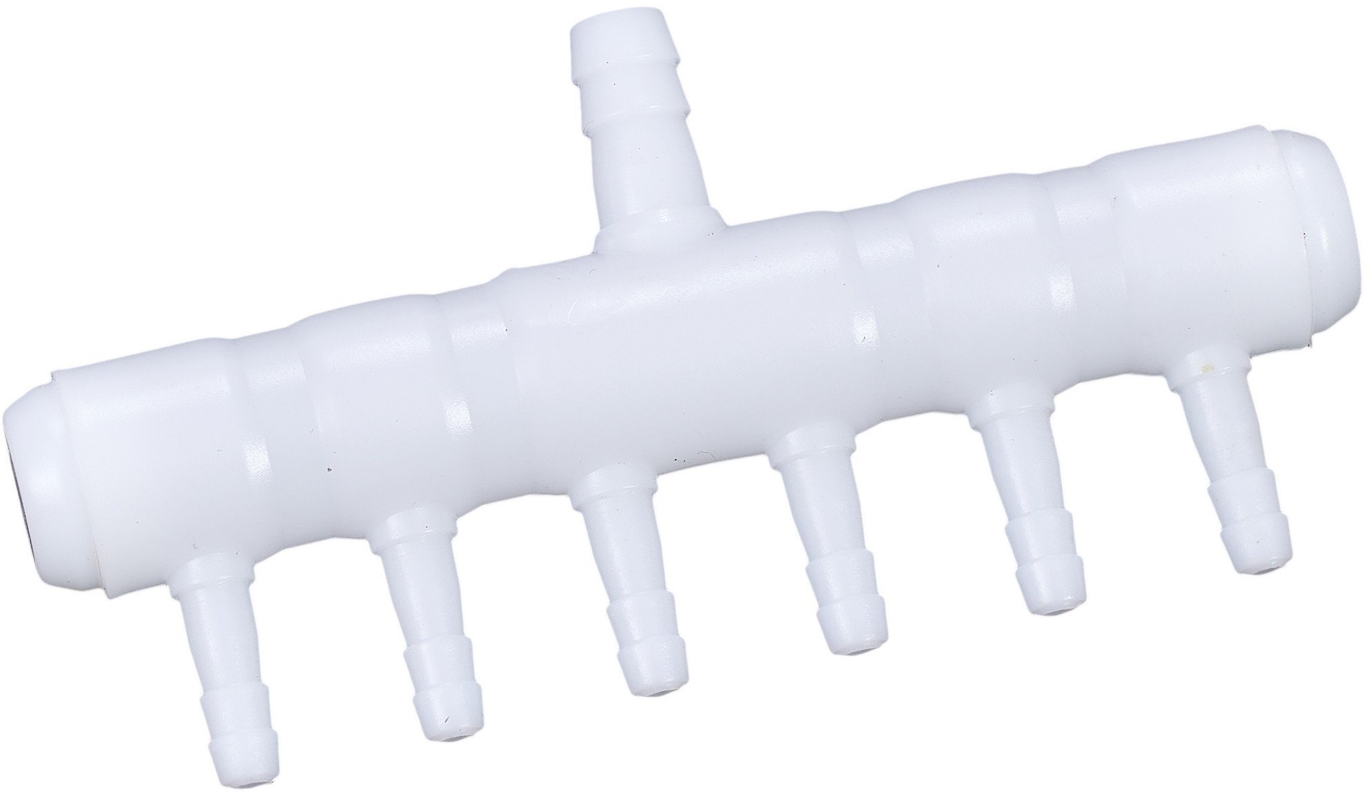 Aqua Natura, ��cznik , do rurki powietrznej, bia�y, PP, 8 mm do 4 mm, 6 przej��, 25szt/ op.