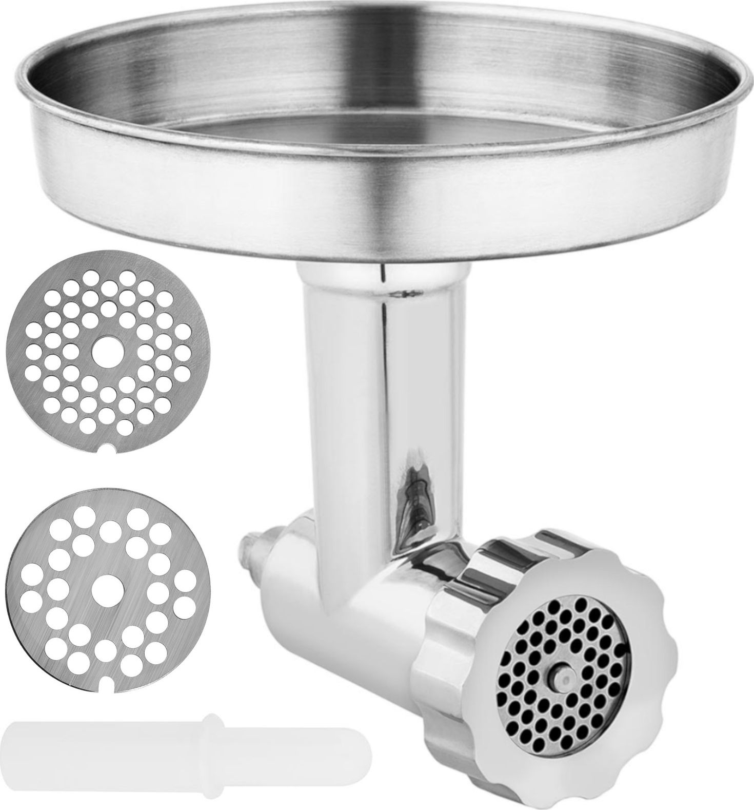 Royal Catering Przystawka do mielenia mięsa do mikserów planetarnych RCPM-7.1D RCPM-7.1C 8 elementów Przystawka do mielenia mięsa do mikserów planetar