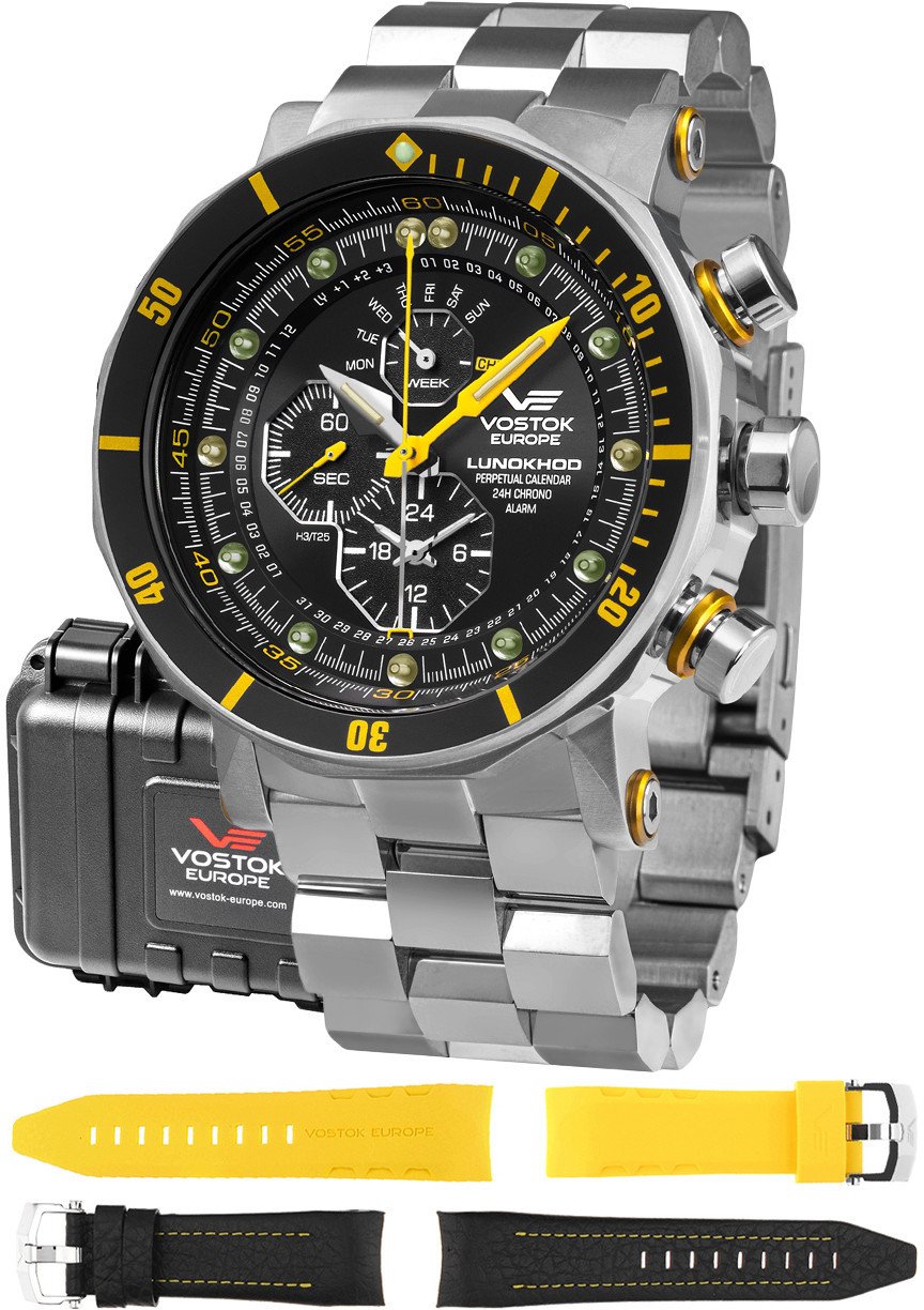 Zegarek męski Vostok Europe YM86-620A505B srebrny