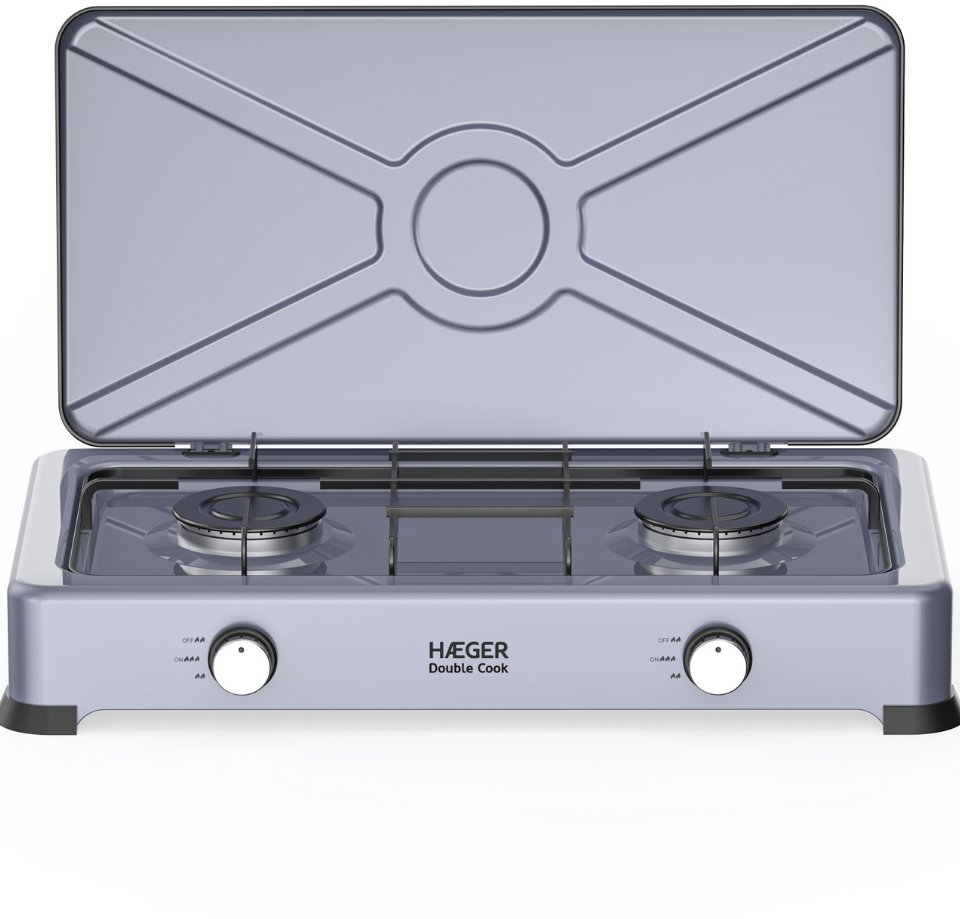 Haeger GC-02E.022A Double Cook Two-ring gas stove